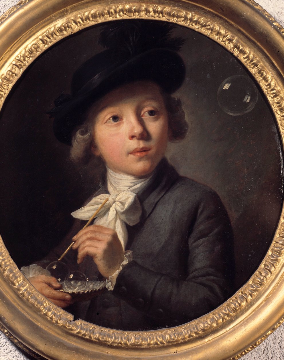 Sæbebobler eller et portræt af J. A. Laurens. Maleri af Melchior Wyrsch (1732-1798). 1784. Museum for Skønne Kunster i Besancon af Johann Melchior Joseph Wyrsch or Wursch