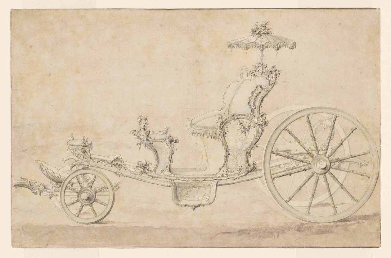 Design til en Cabriolet af Johann Michael Hoppenhaupt II