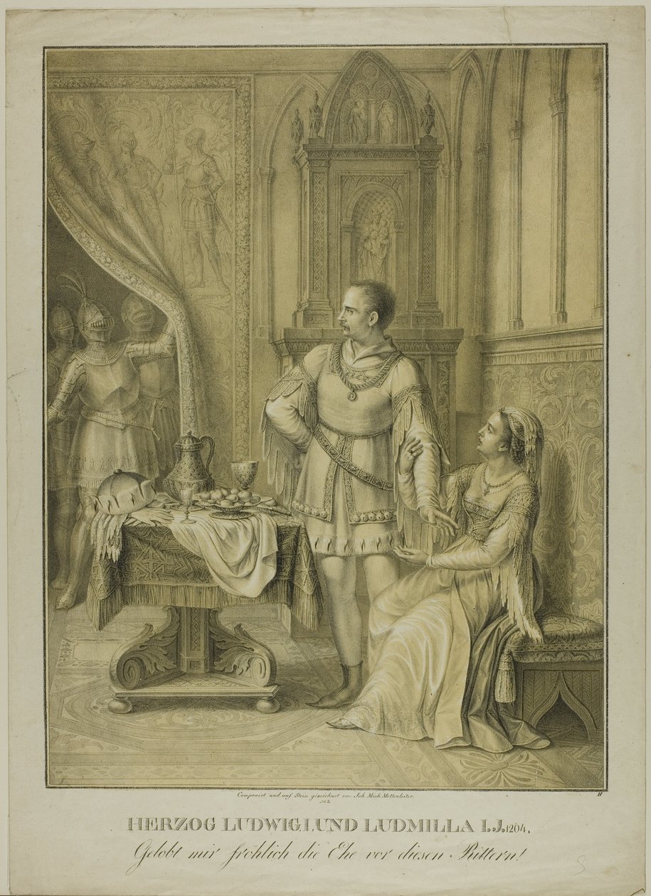 Hertug Ludwig I og Ludmilla af Johann Michael Mettenleiter