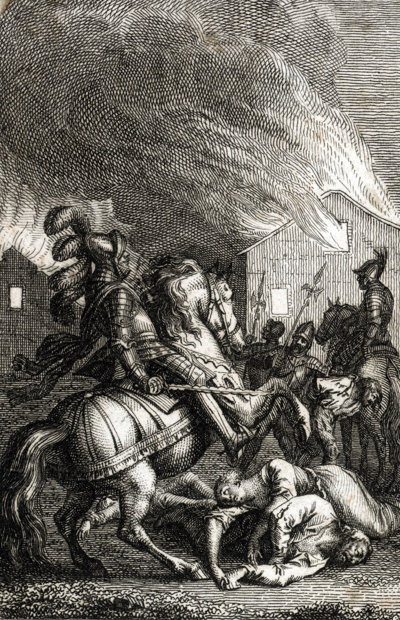 Erobringen af Thüringen af kejser Adolphe af Nassau af Johann Michael Mettenleiter