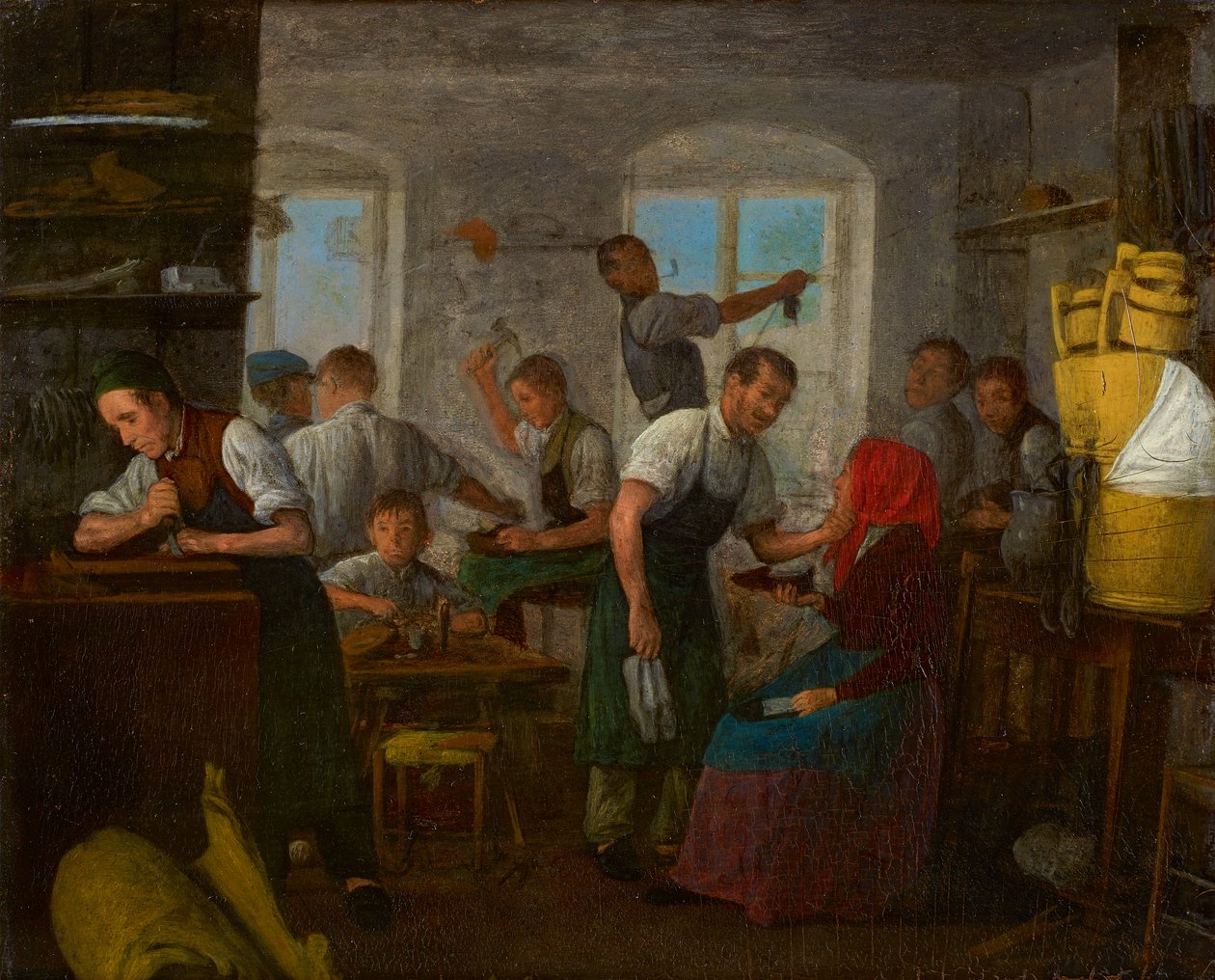 skomagerværksted af Johann Michael Neder