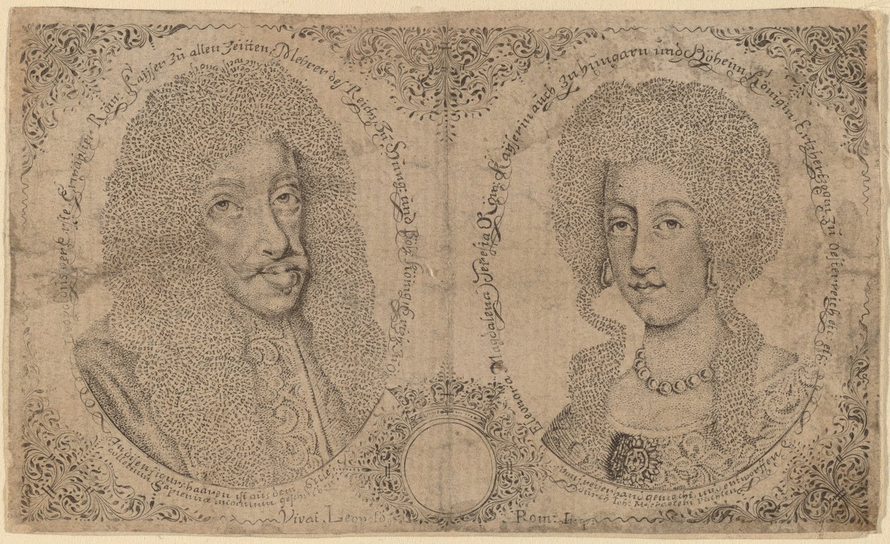 Leopold I og Eleanor af Østrig af Johann Michael Puchler