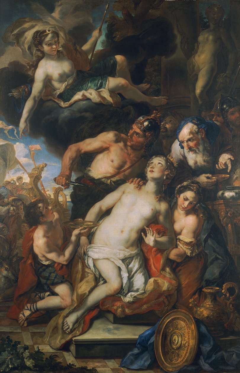 Iphigenia-offeret af Johann Michael Rottmayr