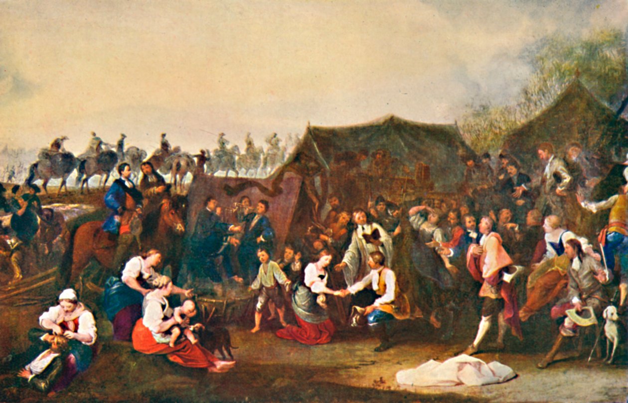 Et bryllup i lejren, c1850, 1903 af Johann Moritz Rugendas