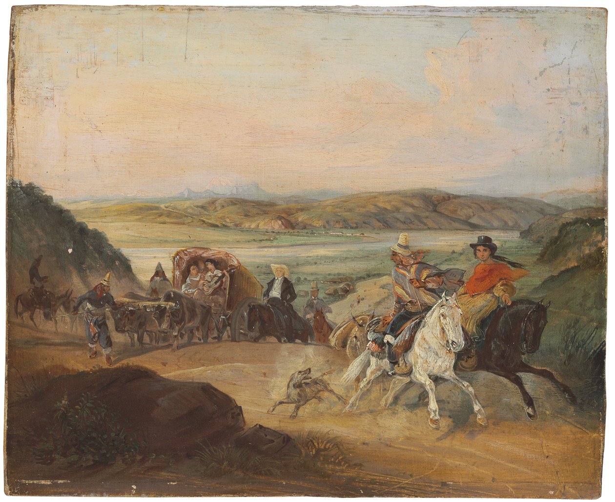 Vejen fra Santiago til Valparaiso af Johann Moritz Rugendas