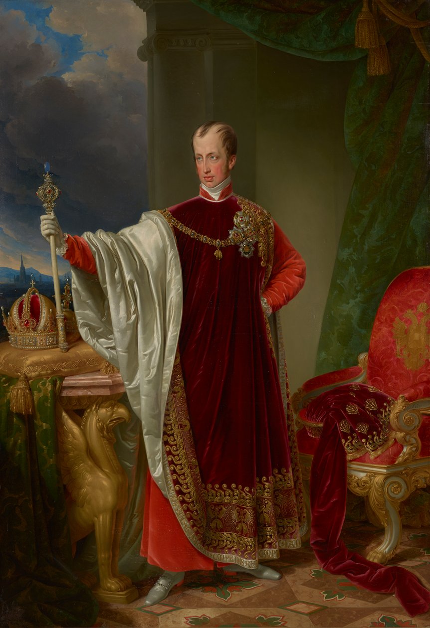 Kejser Ferdinand i det gyldne skinds regalier af Johann Nepomuk Ender