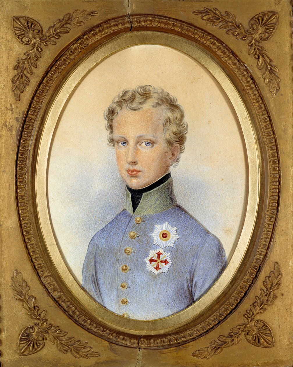 Portræt af hertugen af Reichstadt (1811-1832), søn af Napoleon I og Marie Louise af Østrig Maleri af Johann Nepomuk Ender (1793-1854) 1830 Privat samling - Portræt af hertugen af Reichstadt (1811-1832), søn af Napoleon Jeg og Marie Louise af Austr af Johann Nepomuk Ender