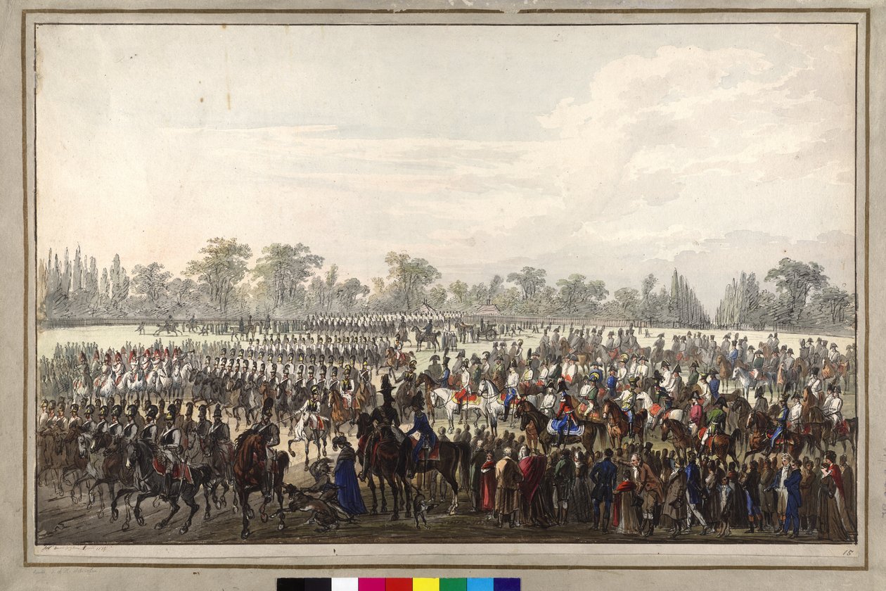 Parade under wienerkonventionen af Johann Nepomuk Hoechle