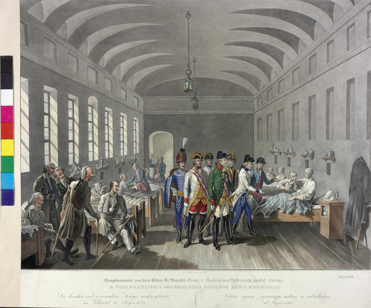 Besøg på felthospitalet i Lugoj 1789 af Johann Nepomuk Hoechle