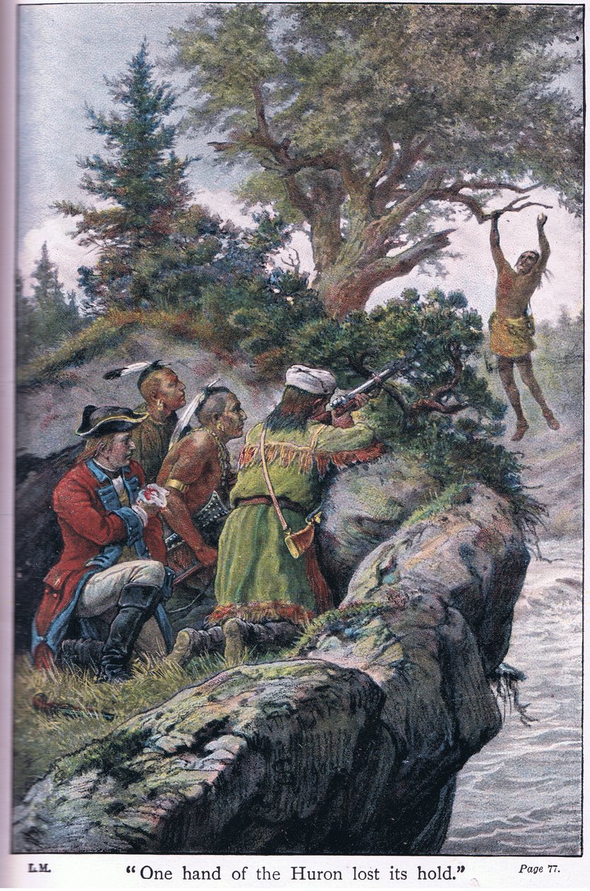 Huronens ene hånd mistede sit greb, 1910 af Johann Nepomuk Schonberg