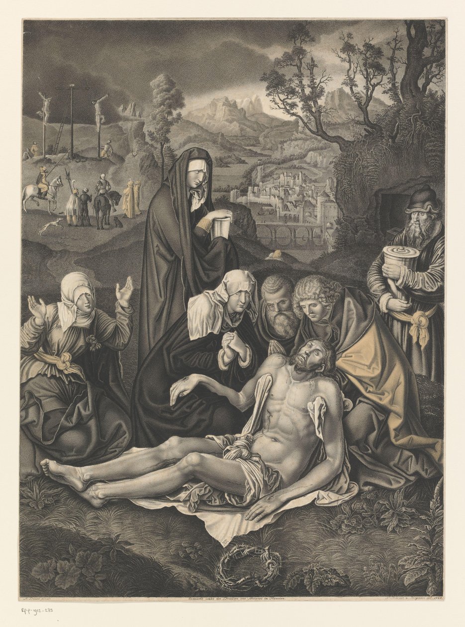 Kristi klagesang Værker fra Boisserée-brødrenes samling (serietitel) Galerie des Frères Boisserée (serietitel) af Johann Nepomuk Strixner