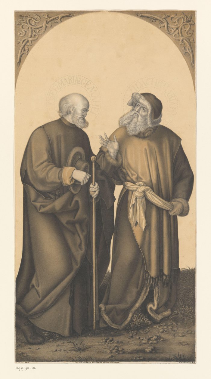 Sankt Josef og Joachim Værker fra Boisserée-brødrenes samling (serietitel) Galerie des Frères Boisserée (serietitel) af Johann Nepomuk Strixner
