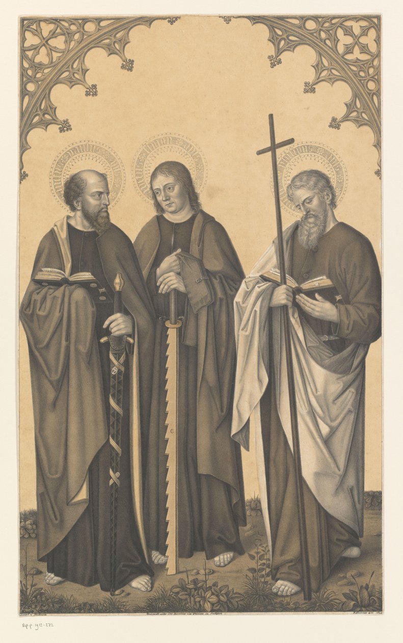 Sankt Paul, Simon og Filip Værker fra Boisserée-brødrenes samling (serietitel) Galerie des Frères Boisserée (serietitel) af Johann Nepomuk Strixner
