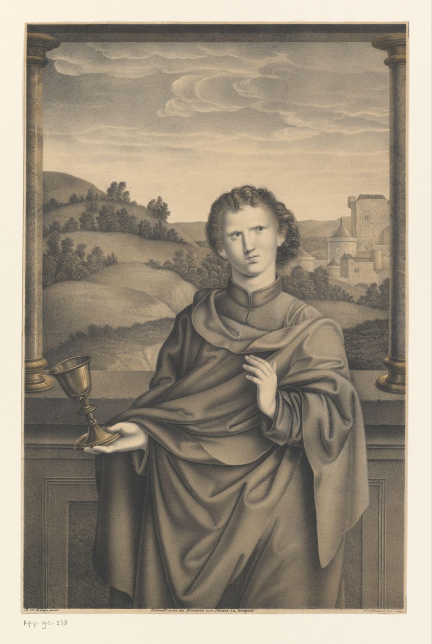 Johannes evangelisten Værker fra Boisserée-brødrenes samling (serietitel) Galerie des Frères Boisserée (serietitel) af Johann Nepomuk Strixner