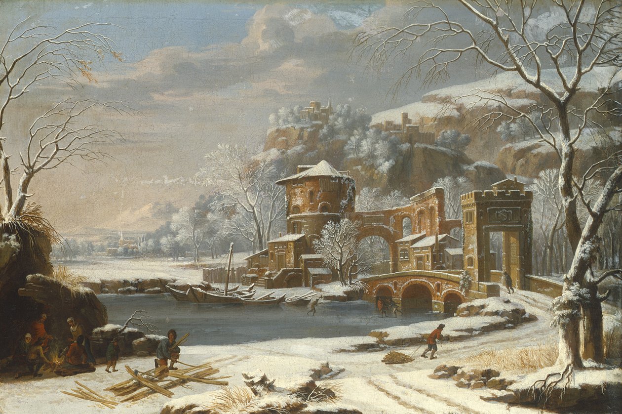 Vinterlandskab, 1674 af Johann Oswald Harms