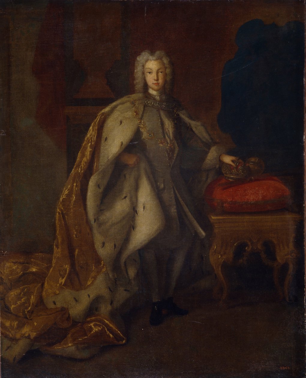 Portræt af zaren Peter II af Rusland 1715-1730, 1728 af Johann Paul Luedden