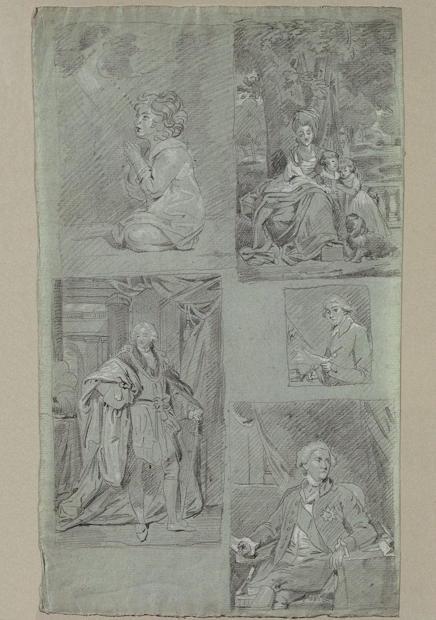 5 Portrætstudiet af Johann Peter Krafft