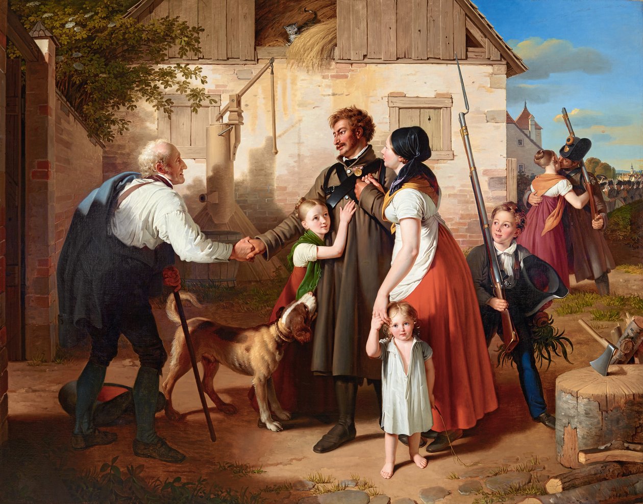 Landwehrmannens hjemkomst af Johann Peter Krafft