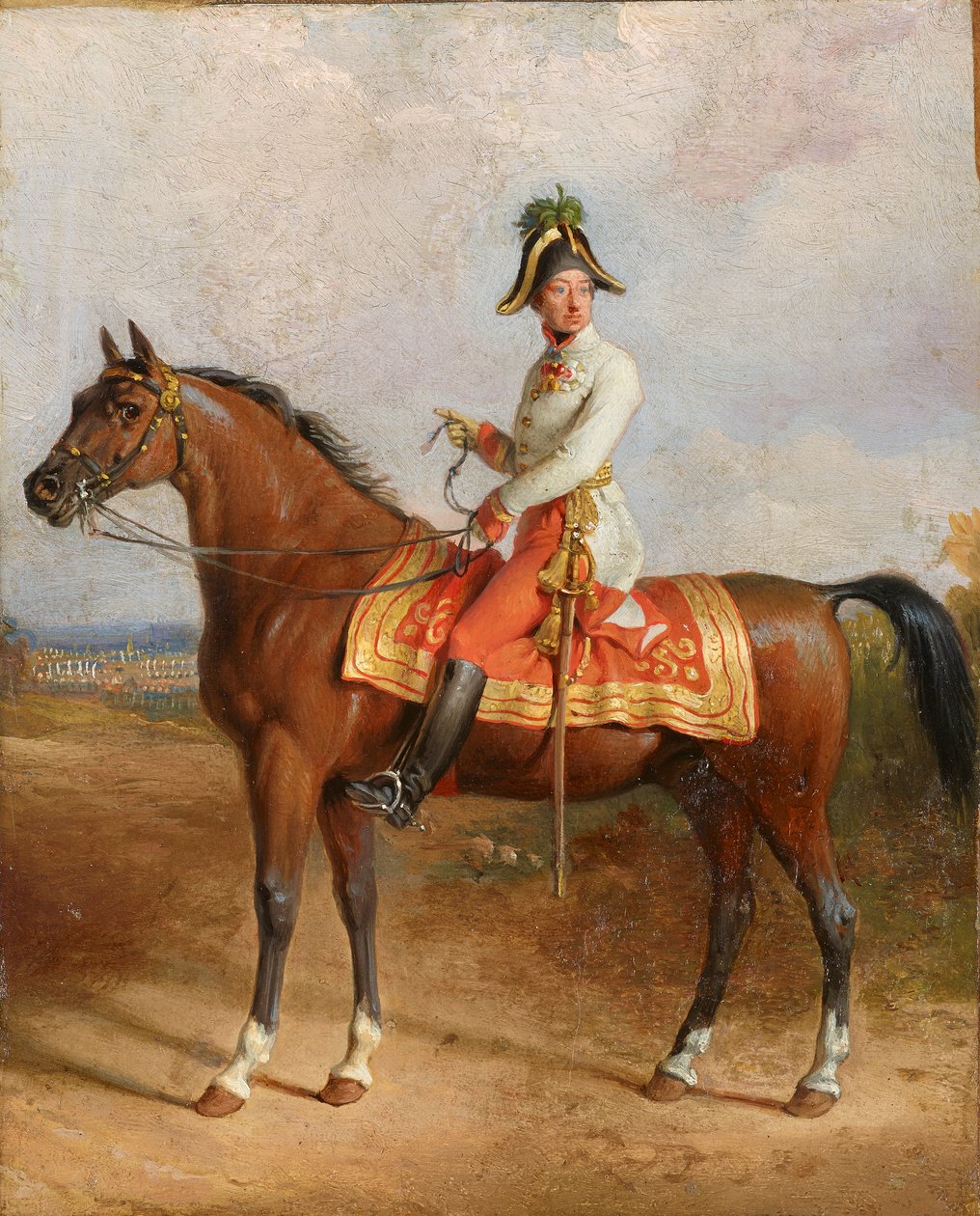 Ærkehertug Carl til hest af Johann Peter Krafft