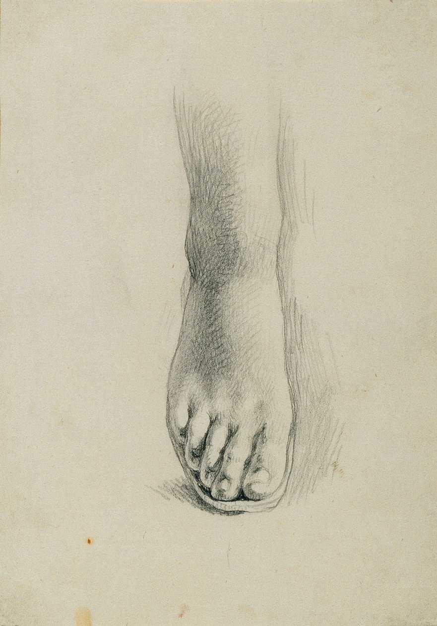 Fodstudium for "Arindal og Daura" af Johann Peter Krafft