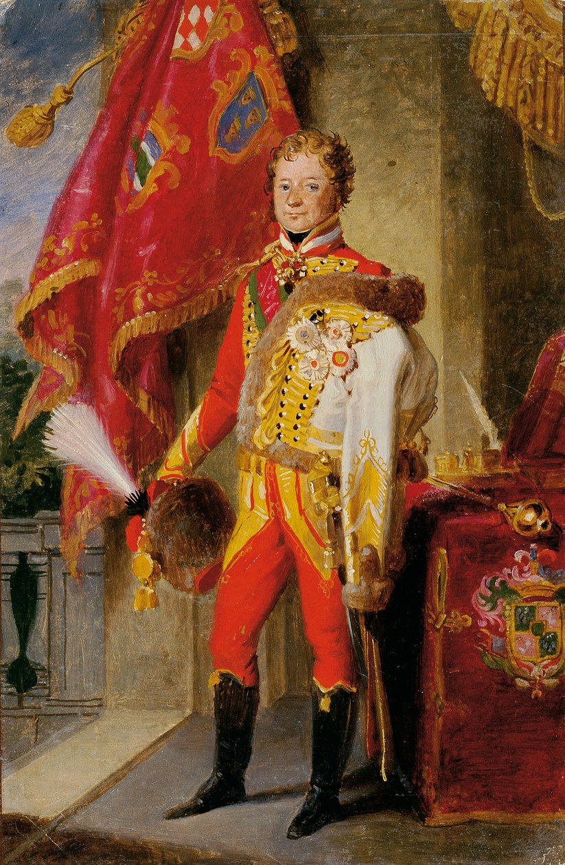 Ignaz grev Gyulay von Naros-Nemeth og Nadaska i ungarsk uniform af Johann Peter Krafft
