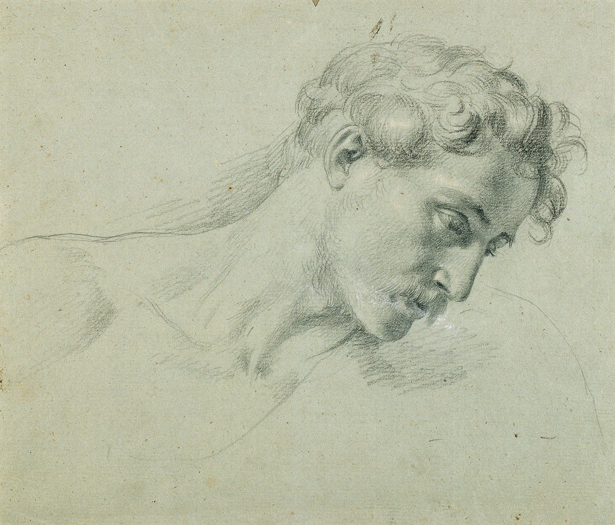 Hovedstudie for "Arindal og Daura" af Johann Peter Krafft