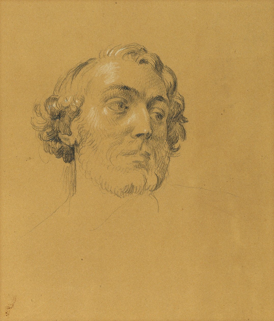 portrætstudie af Johann Peter Krafft