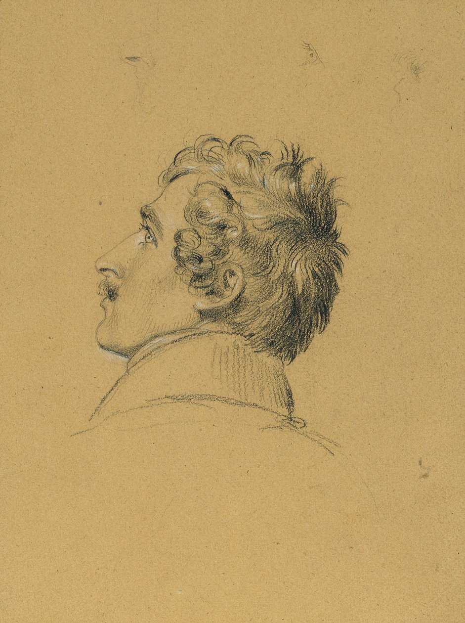 Portrætstudie til "Entrance after the Peace of Paris" af Johann Peter Krafft