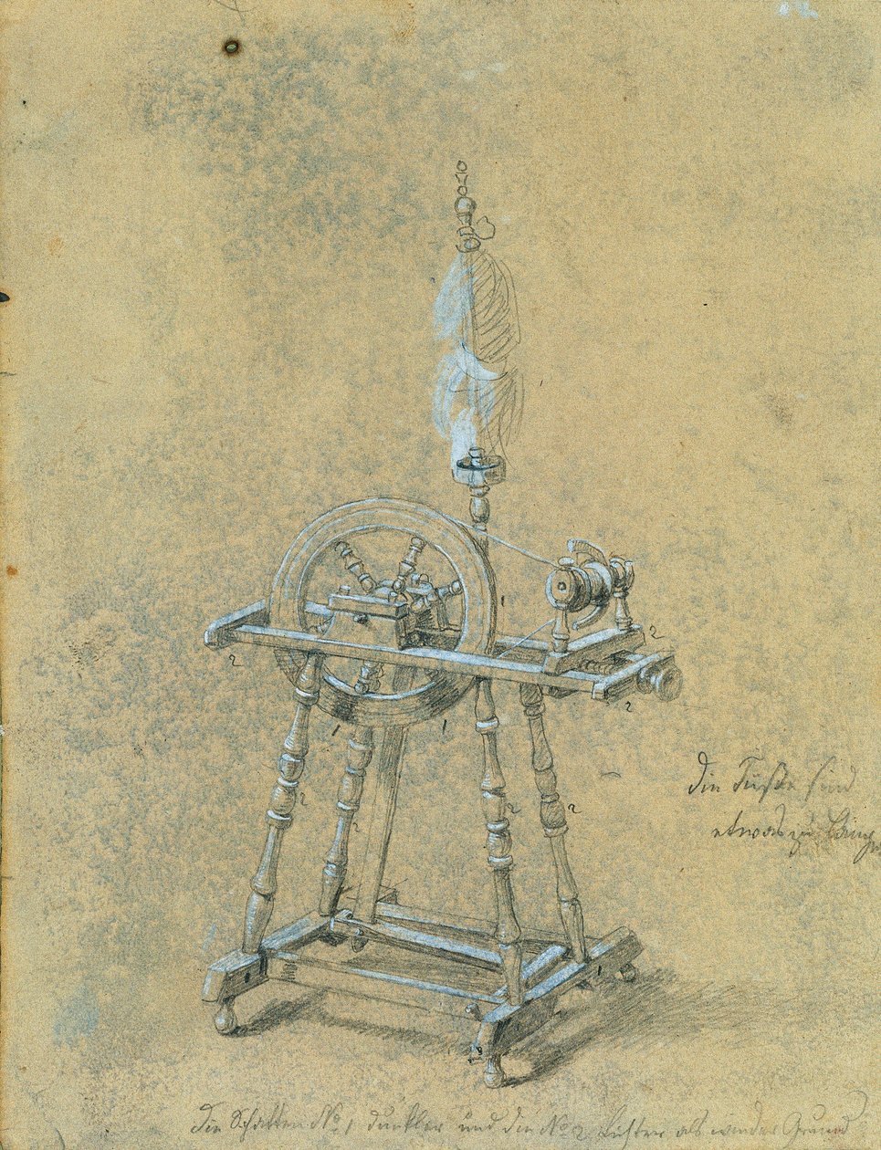 Studie af en distaff af Johann Peter Krafft