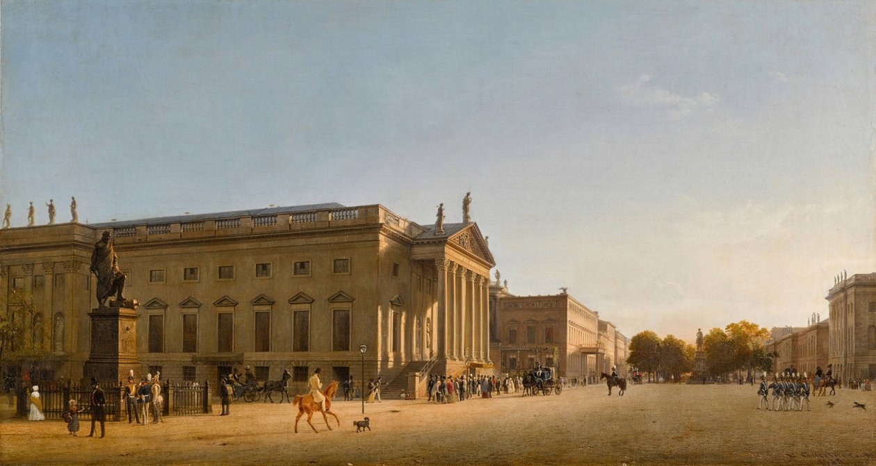Den Kongelige Opera, Unter Den Linden, 1845. af Johann Philipp Eduard Gaertner