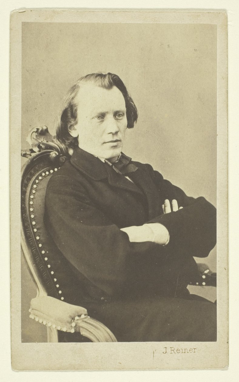 Portræt af Brahms af Johann Reiner