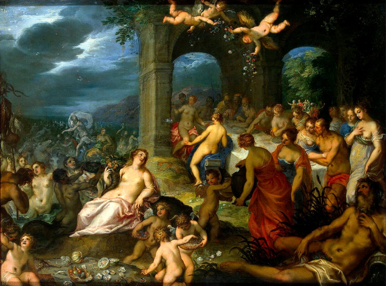 Gudernes fest, 1600. af Johann Rottenhammer