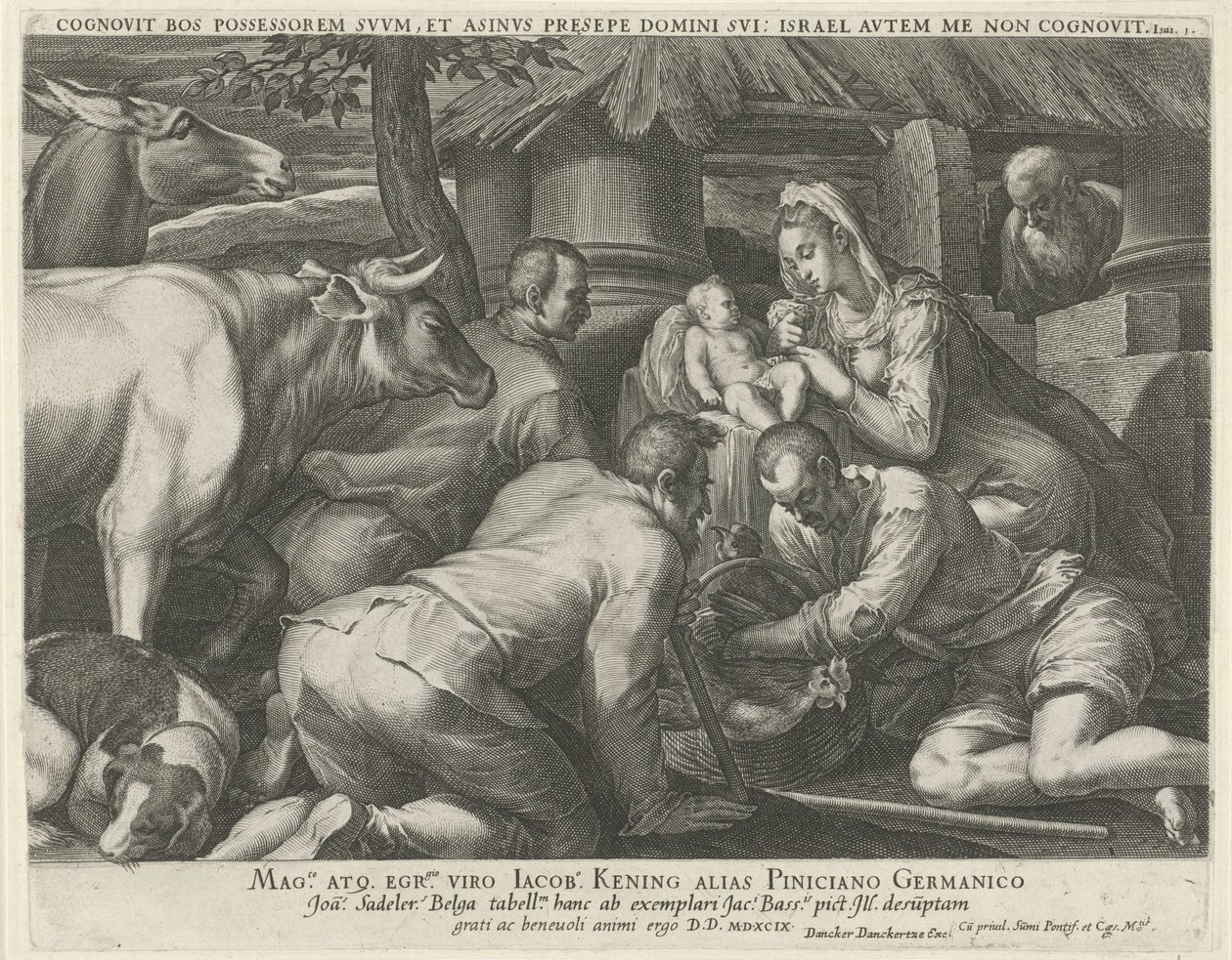 Tilbedelse af hyrderne af Johann Sadeler (I)