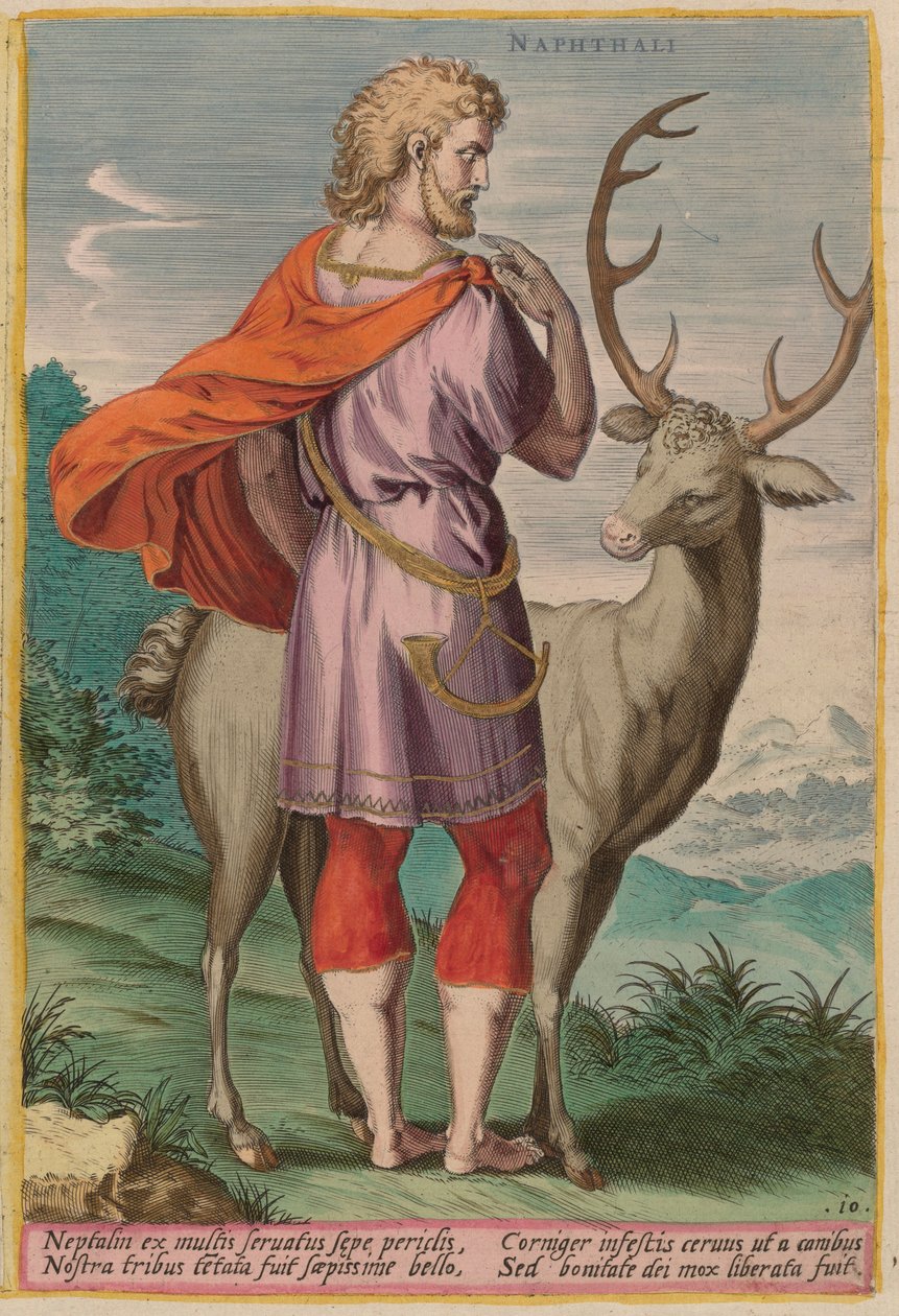Nafthali, ca. 1585. af Johann Sadeler I