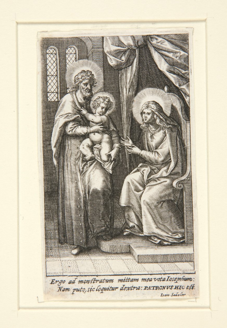 Den hellige familie af Johann Sadeler I