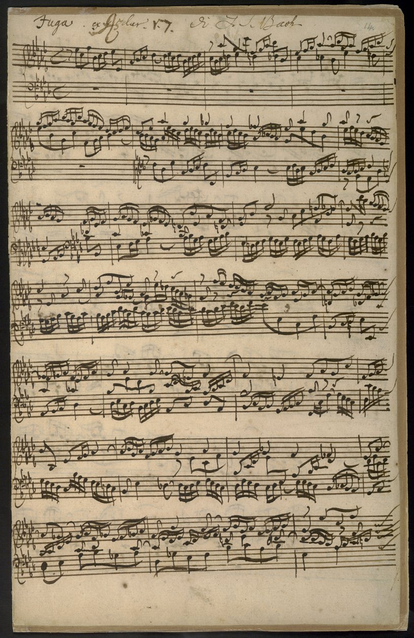 Tilføj MS 35021, f.14 Prelude 17 è Fugue, fra 