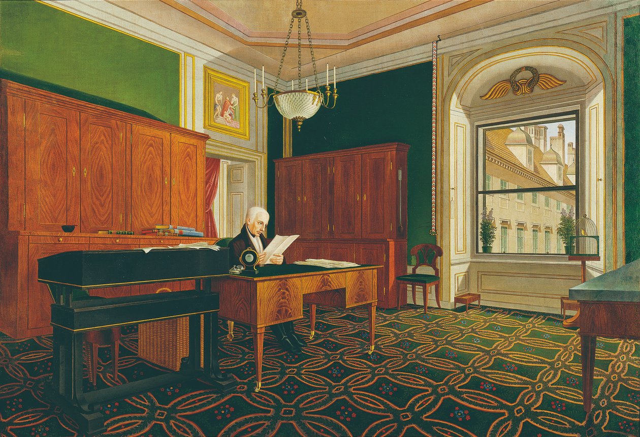 Kejser Franz II (I) i sit arbejdsværelse af Johann Stephan Decker