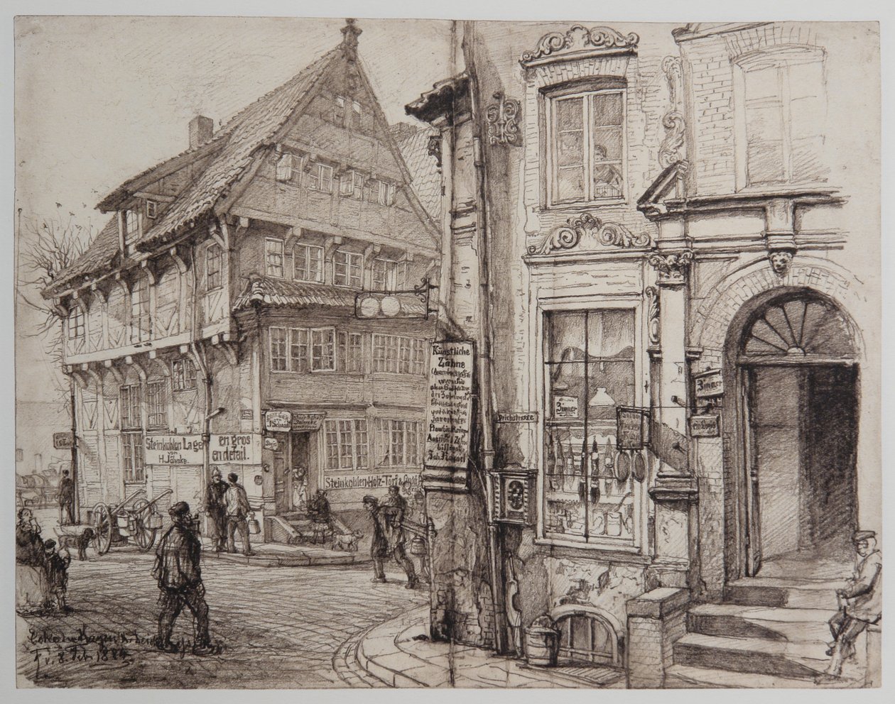 HH-Riefesell-16-Ecke-Kajen-Deichstrasse-08-02-1884 af Johann Theobald Riefesell