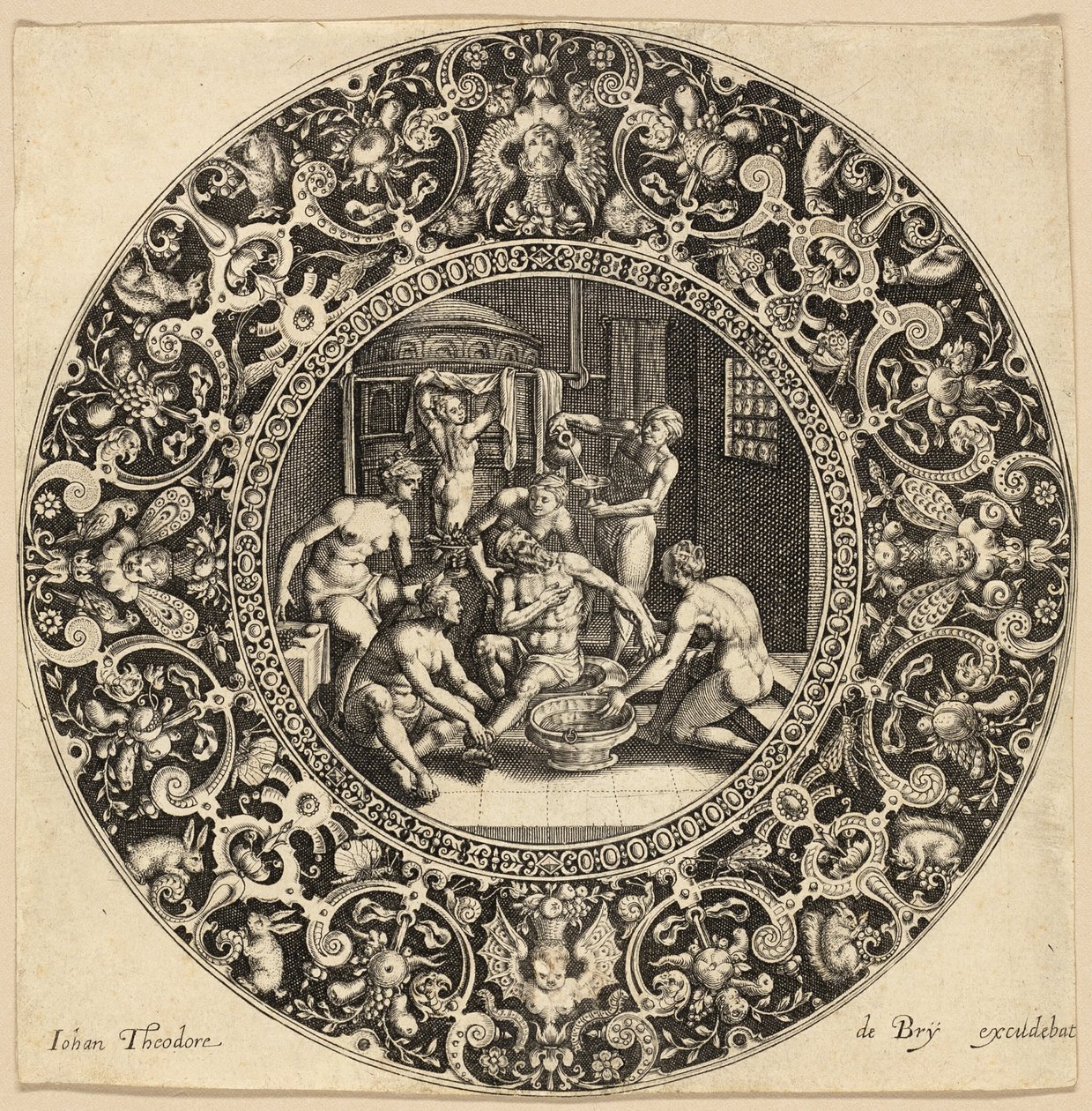Sardanapalus bad af Johann Theodor de Bry