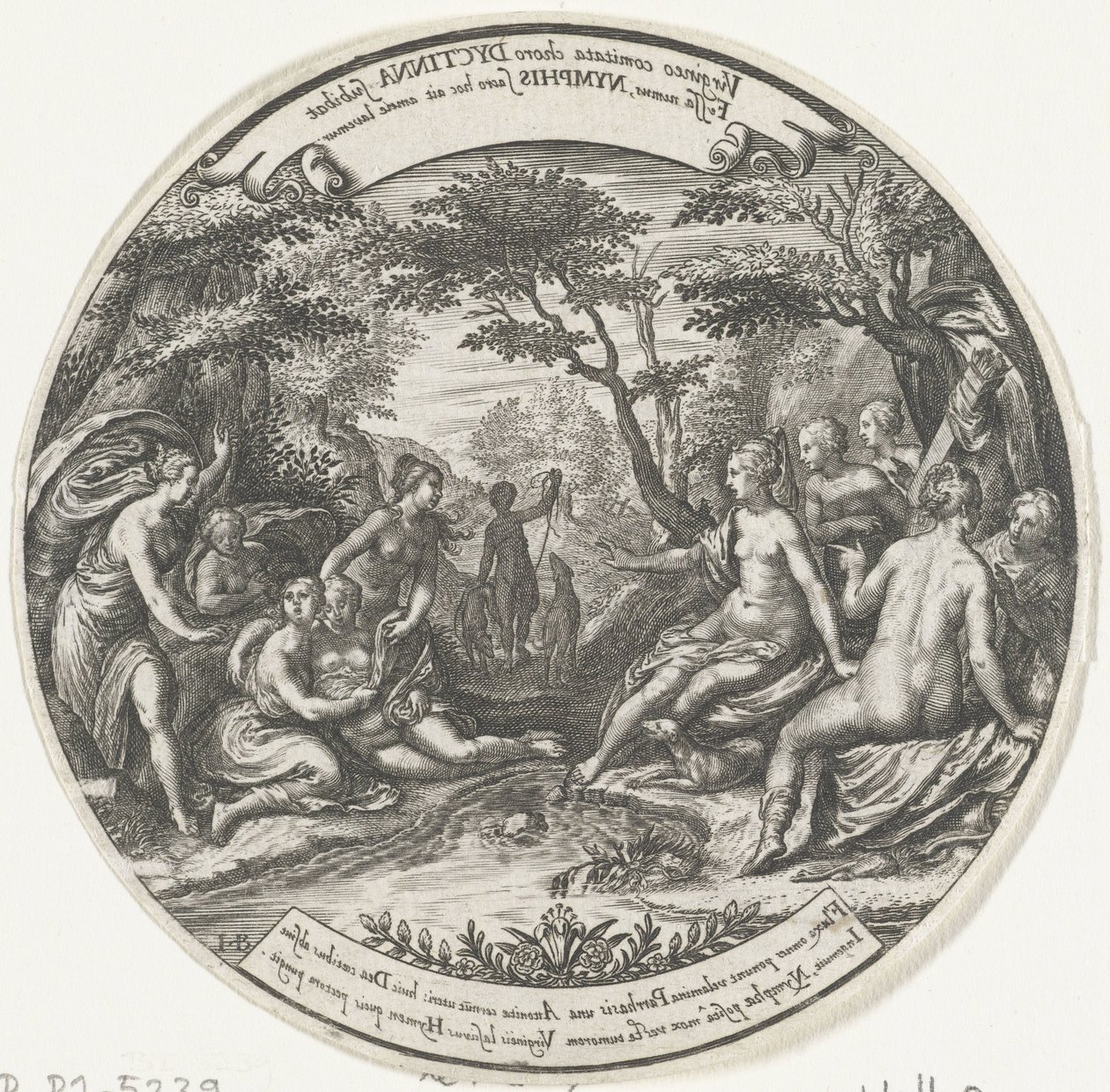Diana opdager Callisto .s graviditet af Johann Theodor de Bry