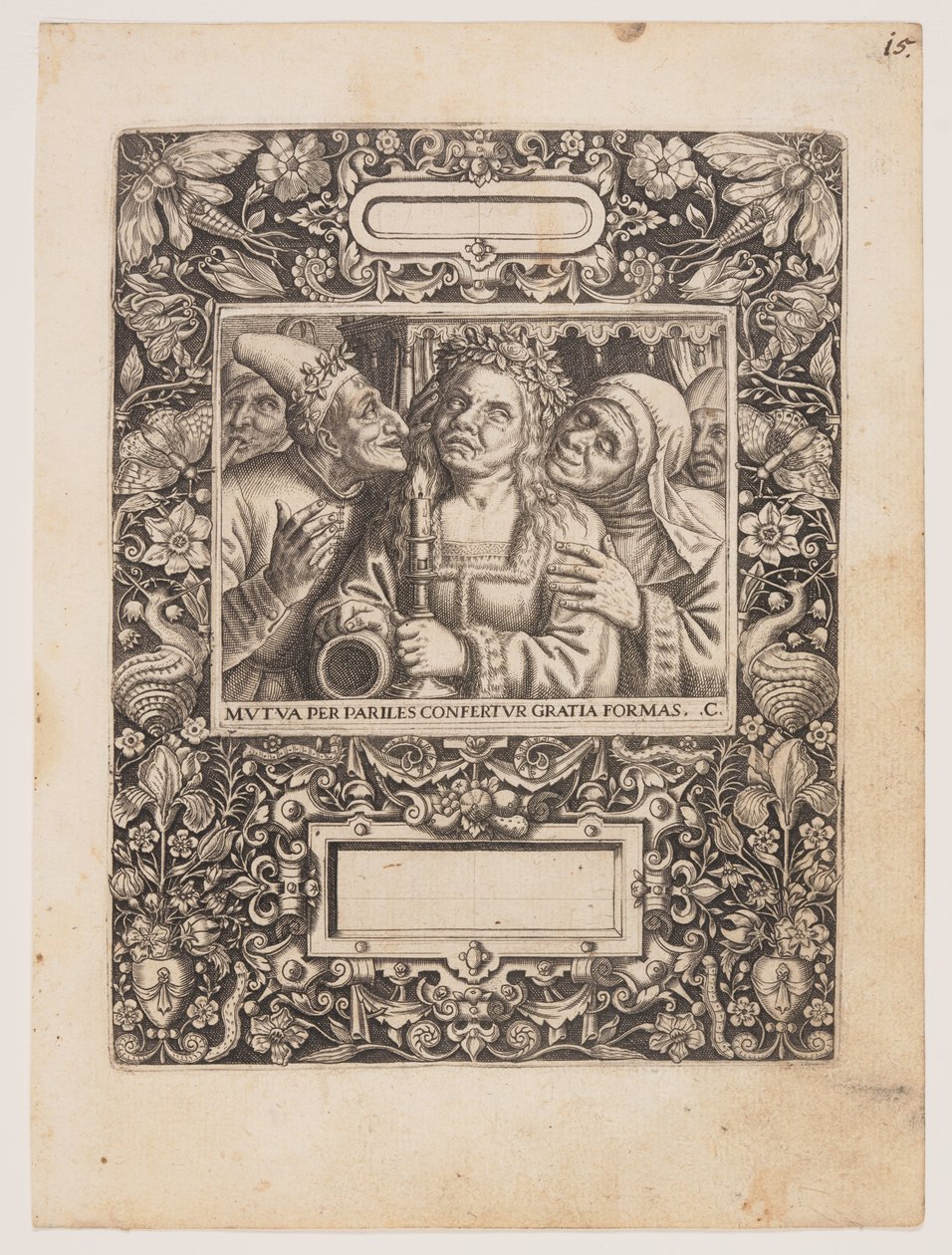 Plade fra Emblemata Nobilitati et Vulgo Scitu Digna af Johann Theodor de Bry