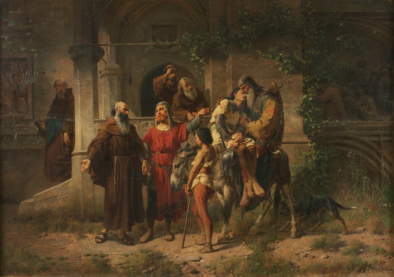 Hjemvendte korsfarere af Johann  Till der Jüngere