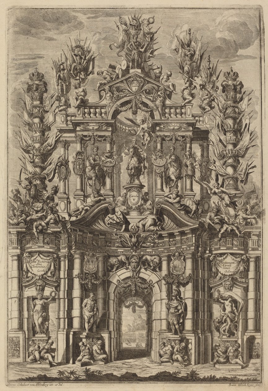 Triumfbue for Charles V af Johann Ulrich Kraus, after Peter Schubert von Ehrenberg