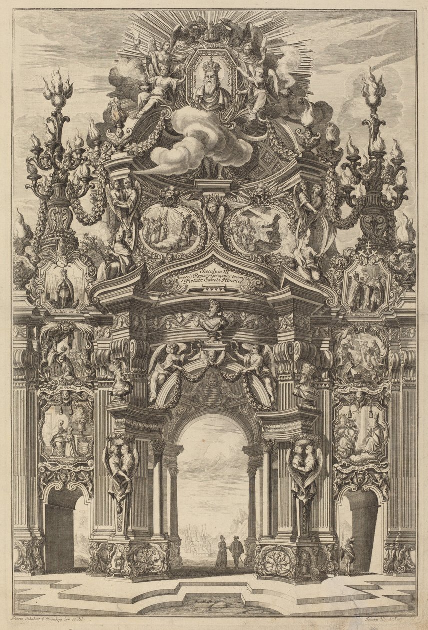 Triumfbue for Henrik II af Johann Ulrich Kraus, after Peter Schubert von Ehrenberg