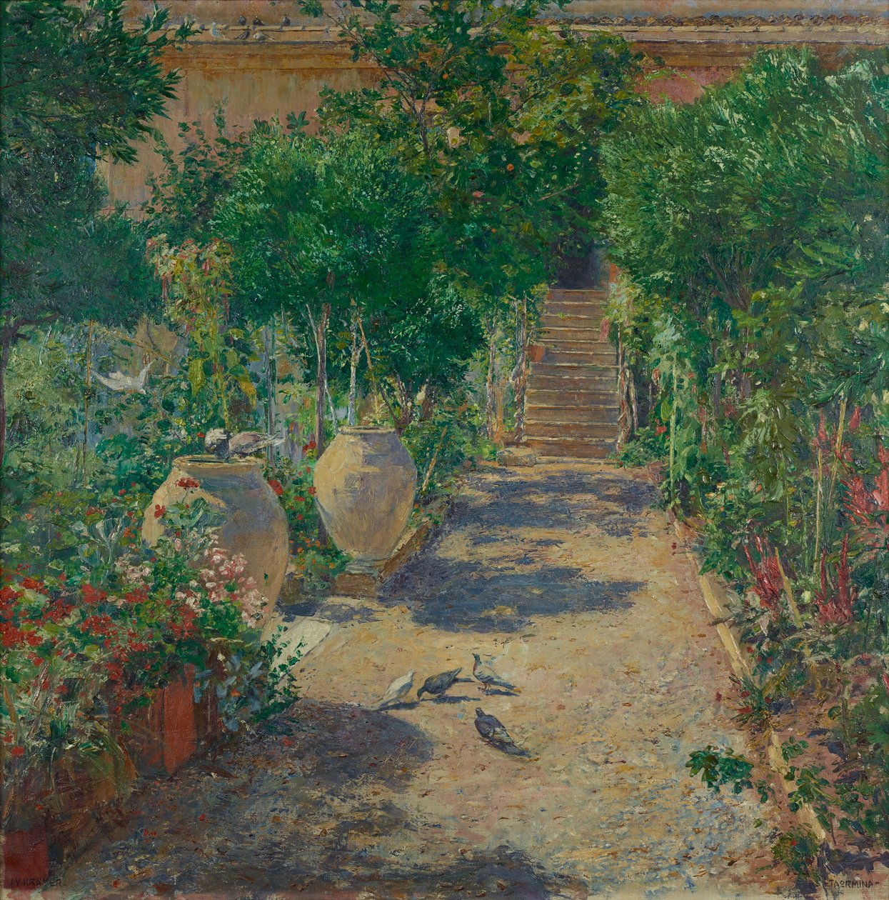 Taormina i solskin af Johann Victor Krämer