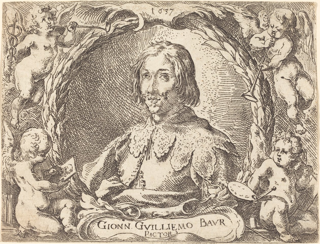 Forskellige kampes luner (Frontispice) af Johann Wilhelm Baur
