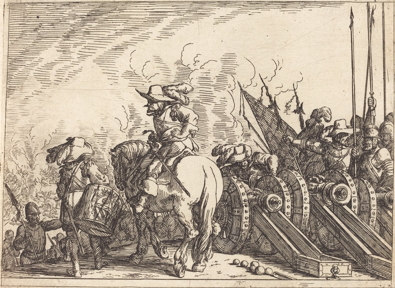 Indfald af forskellige kampe af Johann Wilhelm Baur