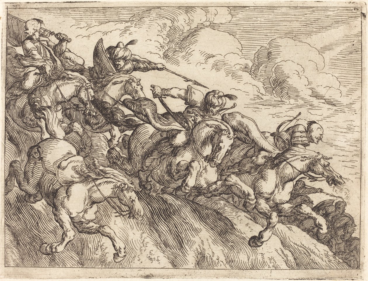 Forskellige kampes luner, 1635. af Johann Wilhelm Baur