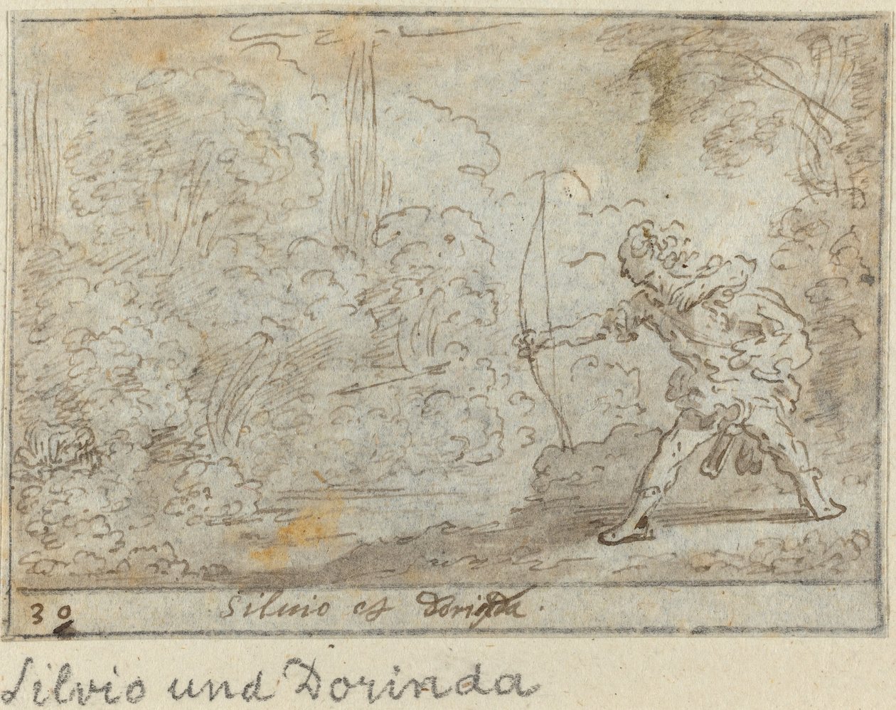Silvio og Dorinda af Johann Wilhelm Baur