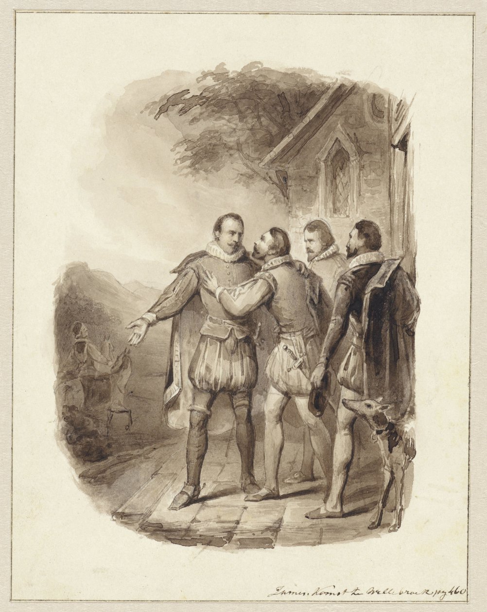 Farvel til prins Willem I og greven af Egmond af Johann Wilhelm Kaiser (I)